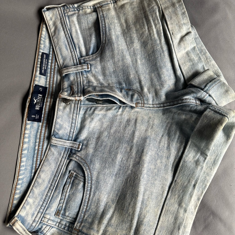 Hollister Light Wash Denim Shorts